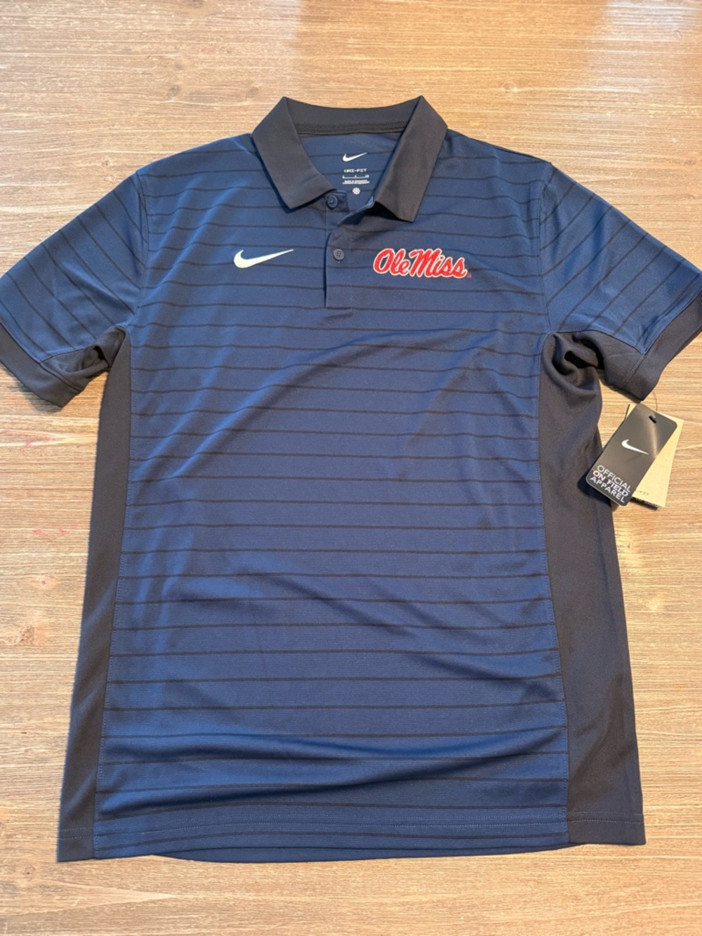 Nike Navy and Red Ole Miss Men's Performance Polo